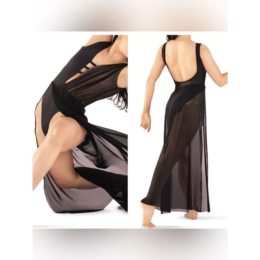 Tenth House solo custom 2 Die 4 Dance costume black maxi EPIPHANY TD23416 MA